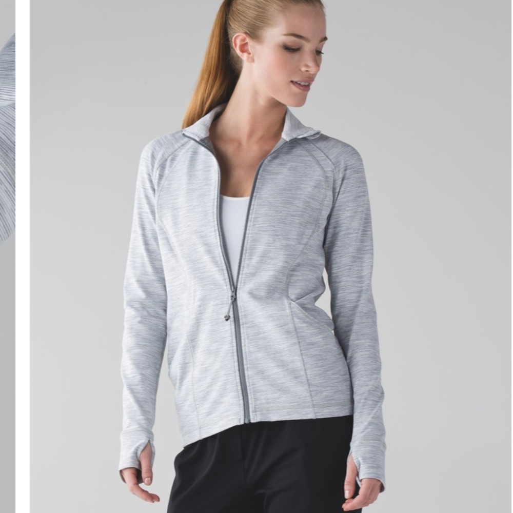 Lululemon heather grey Sunshine Salutation Jacket